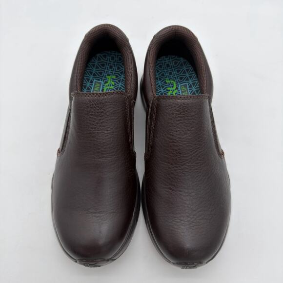 Kuru Kivi Espresso Brown AntiSlip Chef Plantar Fasciitis Leather SlipOn NWOB 8.5 main image 4